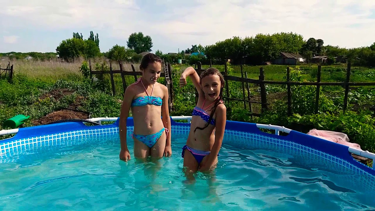 Купание в бассейне🏄‍♀️😍🤗 Часть 2