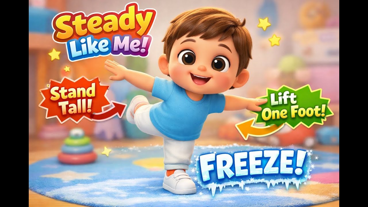 Balance Song for Toddlers | Stand Tall, Tiptoe & Stay Steady!