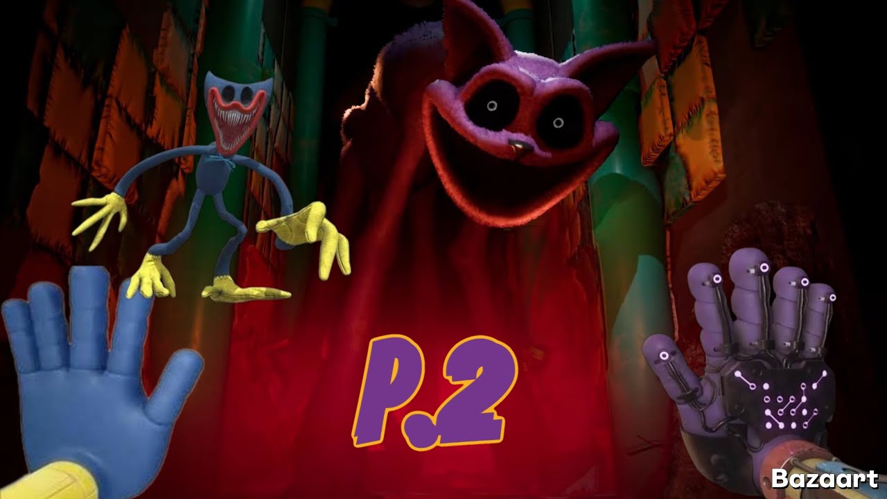 Partie 2 je suis dans une maison hantée avec Huggy wuggy possède sur poppy Playtime 3