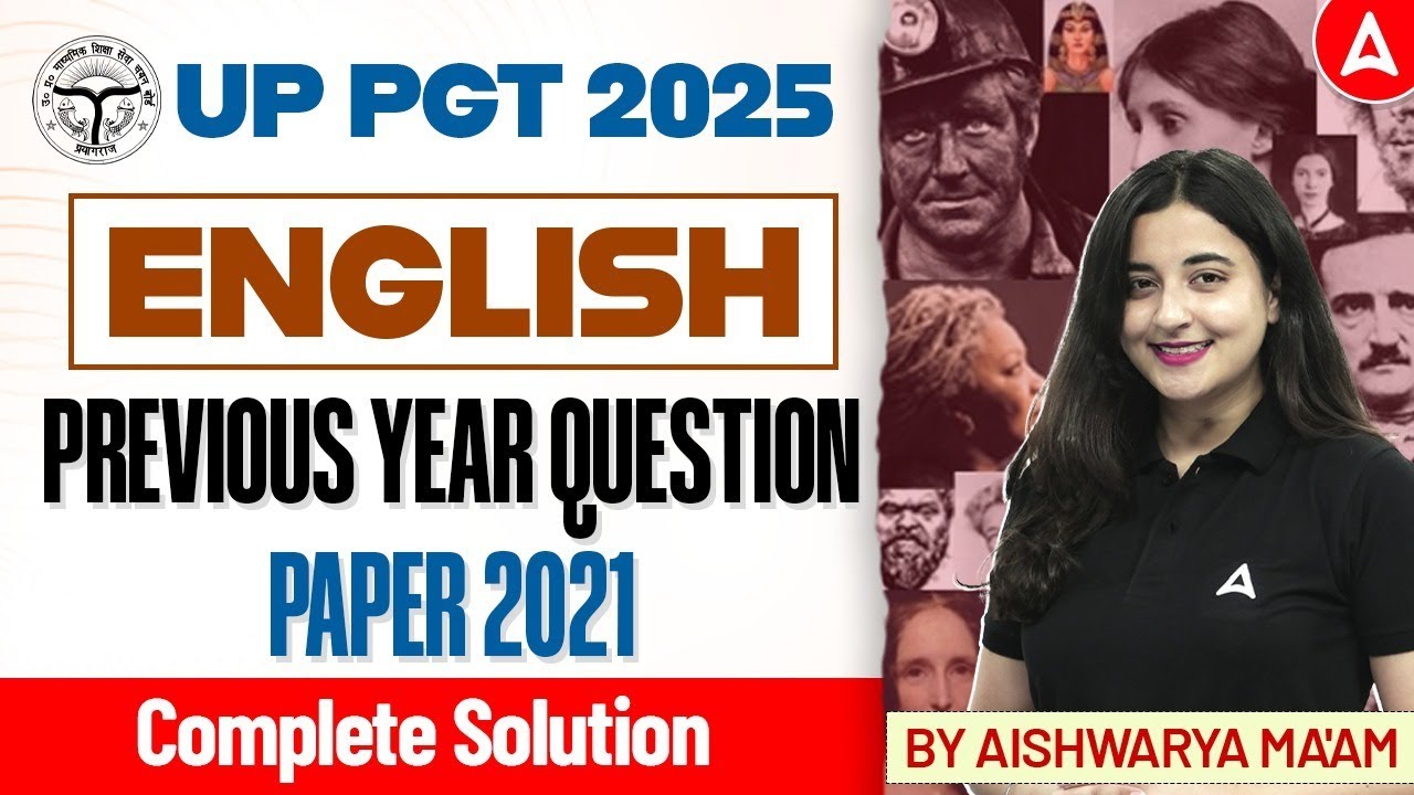 UP PGT English 2025 | PYQ Paper 2021 with Complete Solution | Aishwarya Ma’am