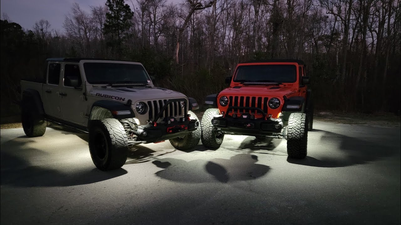 Jeep Gladiator JT / Wrangler JL Courtesy Lights Using Existing Rock Lights