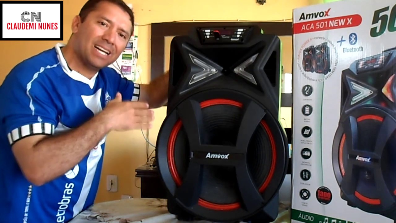 Unboxing caixa amplificada Amvox ACA501 New X 500w rms,melhor custo beneficio