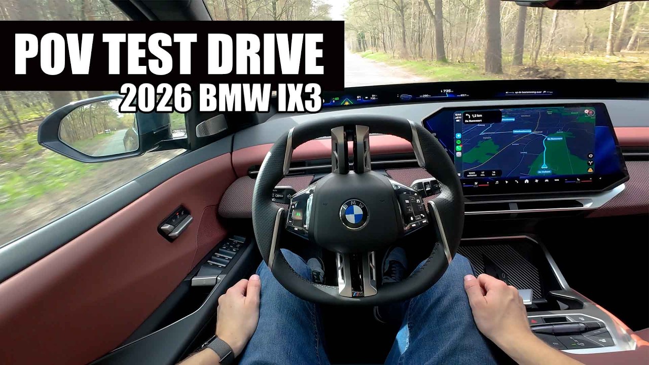 2026 BMW IX3 (469 HP) | POV Test Drive | Autonomous driving, Panoramic Vision Display, Audio test
