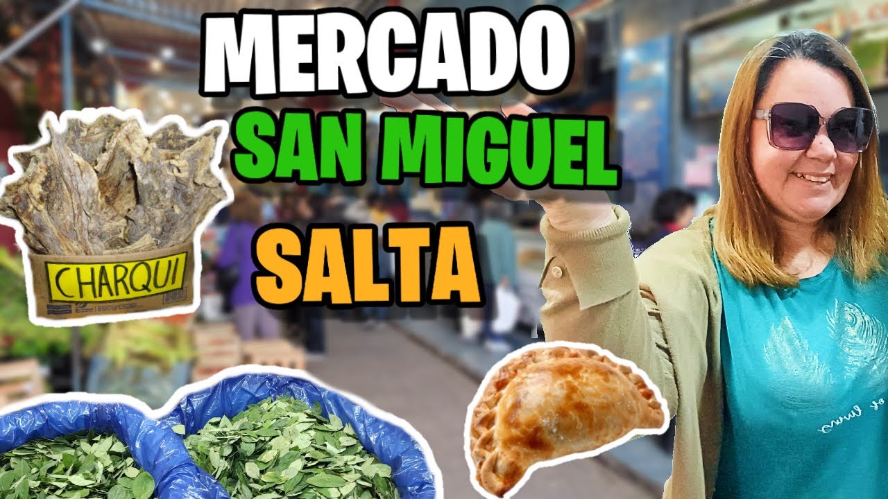 MERCADO de SAN MIGUEL en SALTA 🥑 ¡AQUI VAS A ENCONTRAR DE TODO! 🌿 COCA , ESPECIAS  y CHARQUI..