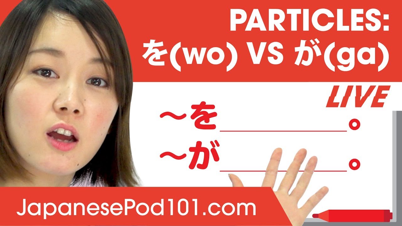Japanese Particles Guide: を(o) vs が (ga)