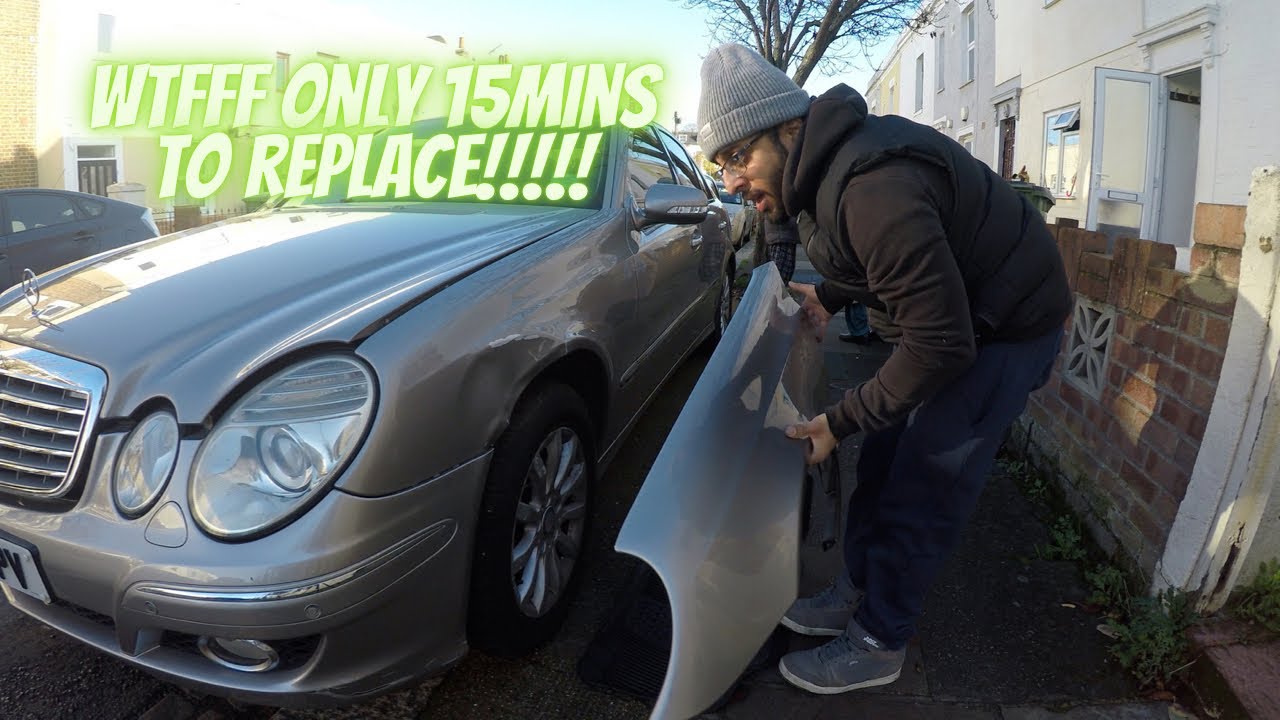 Mercedes W211 How to Remove and Replace wing and taillight in 15minutes!!!