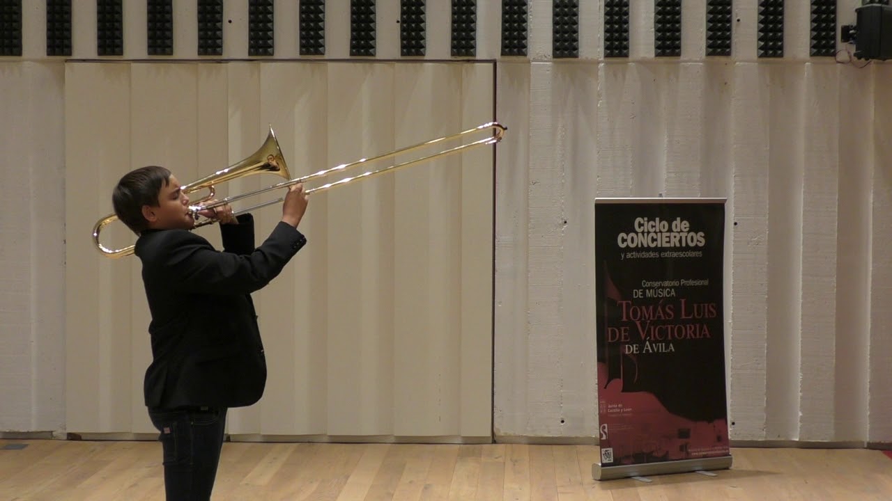 Fantasy for trombone op. 101 by Malcolm Arnold. Iván Plaus, 13 years.
