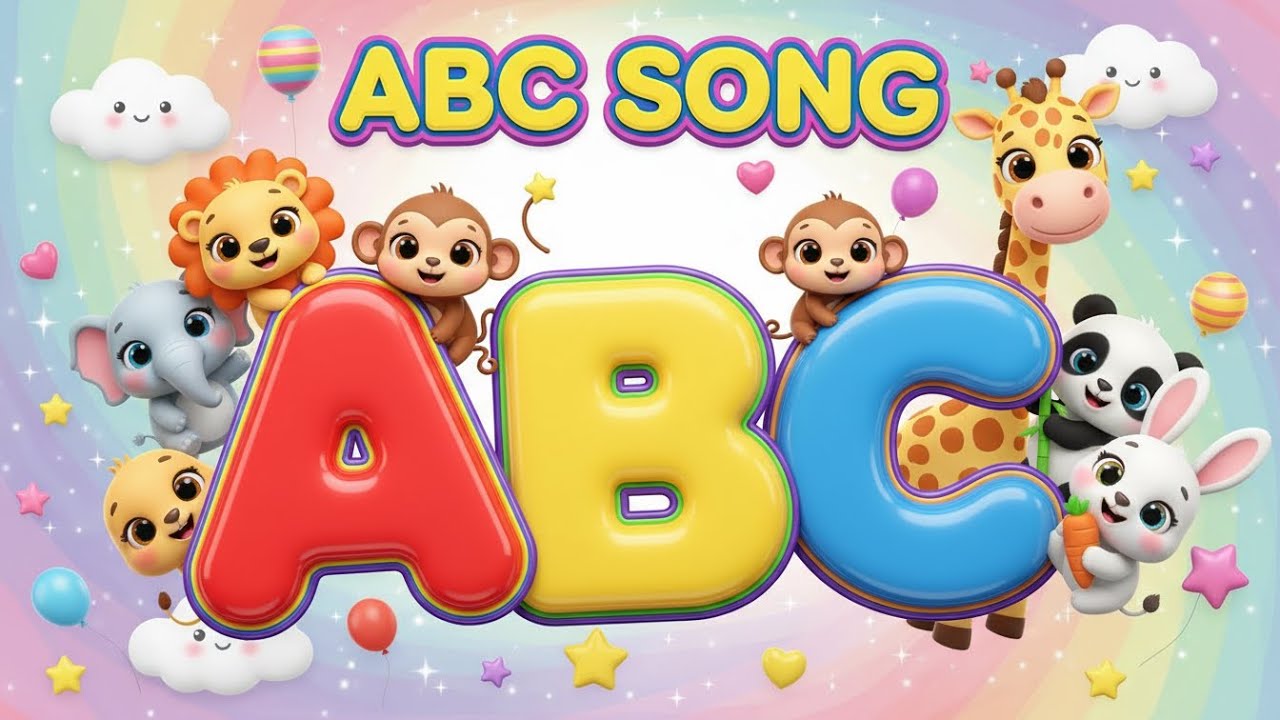 ABC Song|Learn ABC Alphabet for Children with Cute Animals|Kids Songs & Nursery Rhymes|  