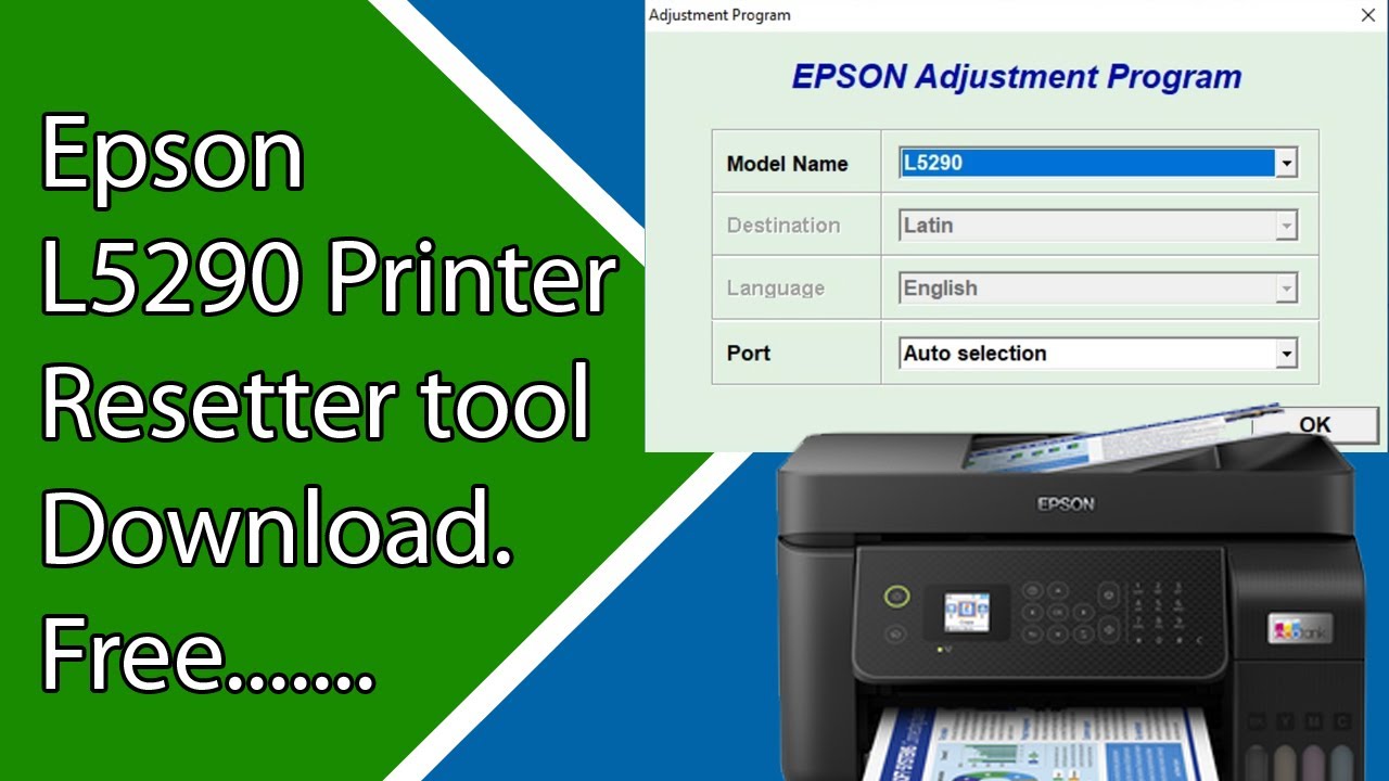 Download Epson L5290 Resetter Tool | Easy Guide for Educational Purposes