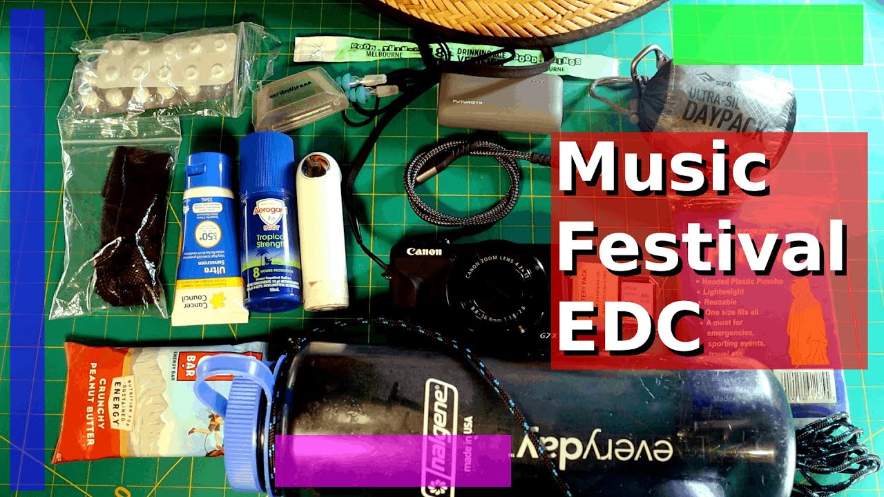 EDC - Music Festival Carry - what I carried in my pockets for a MUSIC FESTIVAL!