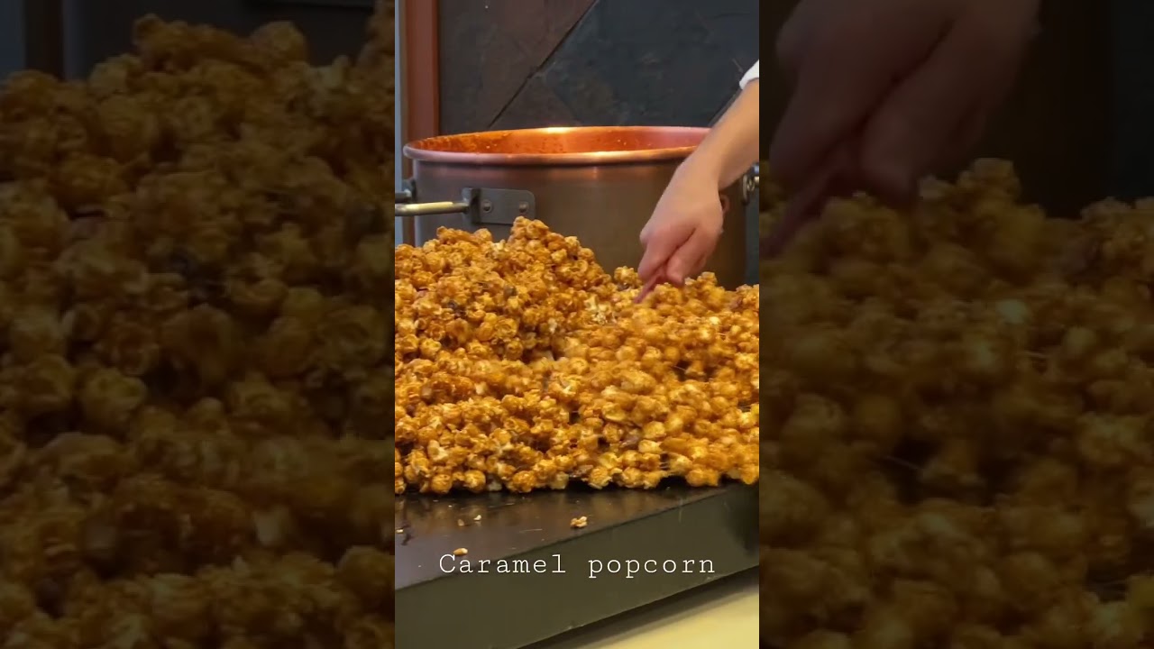 How to make the best caramel 🍿 popcorn in the world (in Banff)