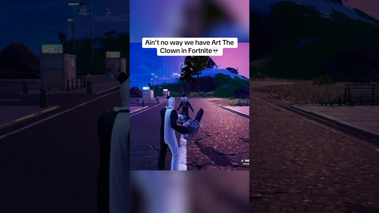 ART THE CLOWN IN FORTNITE 😭💀 #shorts