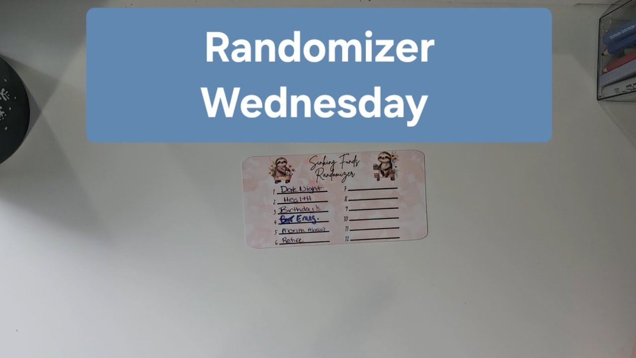 Randomizer Wednesday 