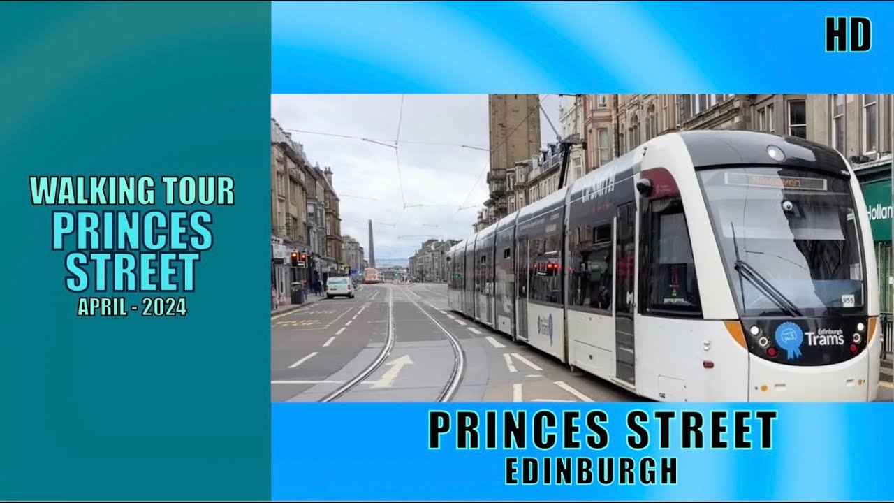 S2E4 - A Walk from Saint Bernard's Bridge to Princes St ( Edinburgh walking tour ) - 