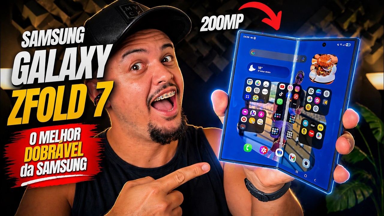 📱 Galaxy Z Fold 7 – O Dobrável MAIS CARO da Samsung Vale a Pena?