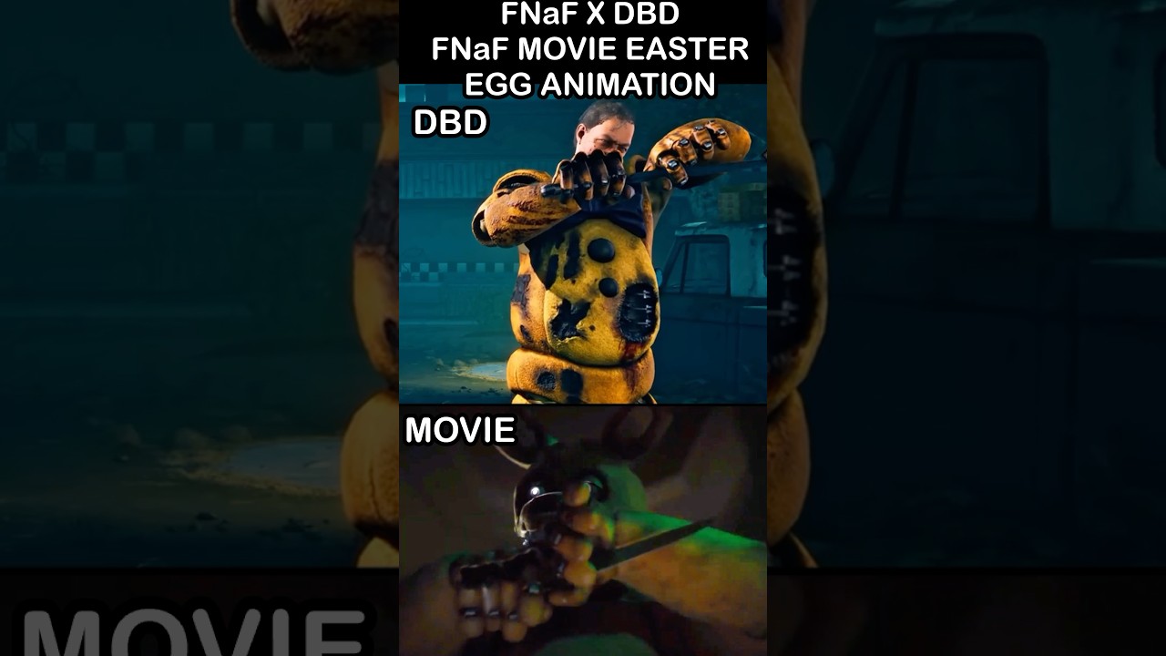 FNaF X DBD FNaF Movie Yellow Rabbit Easter Egg - Game Vs Movie | FNaF 2 Movie MEME