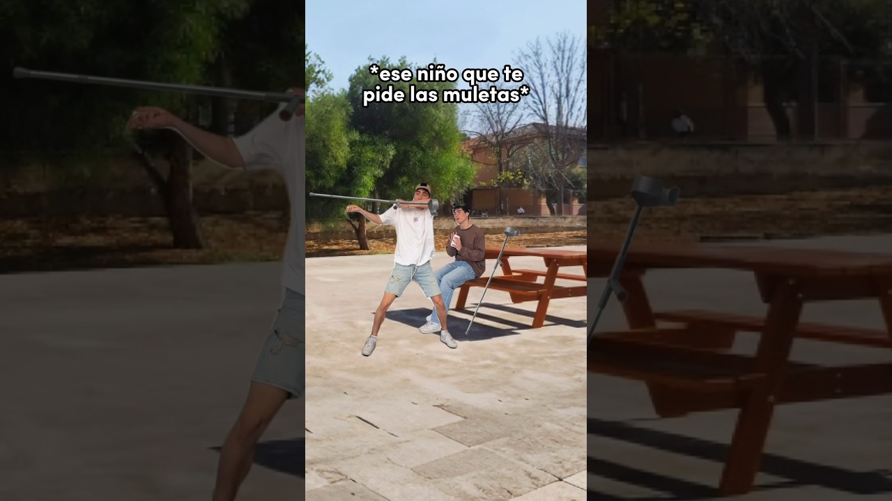 CUANDO TE PIDEN LAS MULETAS 💀 #shorts