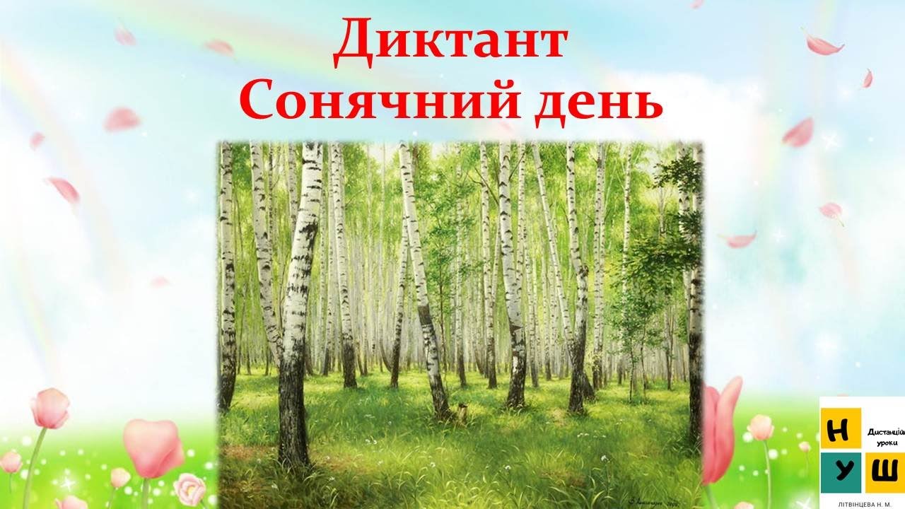 Диктант для 2-4 класу  
