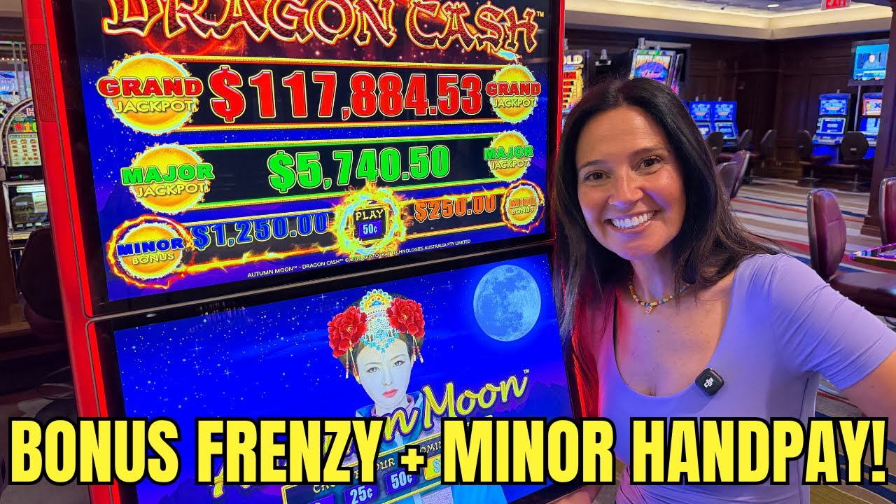 Non-Stop Bonuses on Autumn Moon — MINOR HANDPAY Hit!