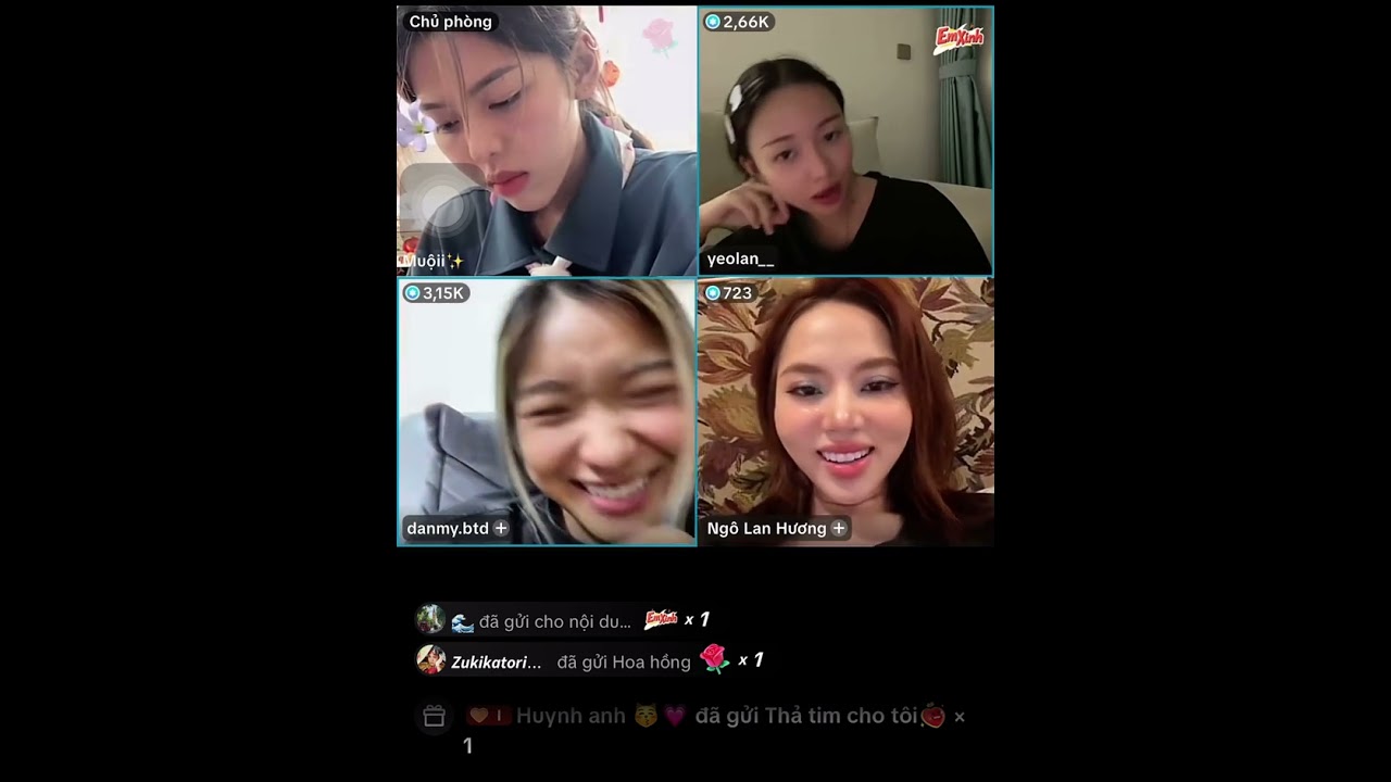 Full Live Stream Em Xinh Muội, Yeolan, Danmy, Ngô Lan Hương, Một Em Xinh Bị Muội Đá Ra Chuồng Gà