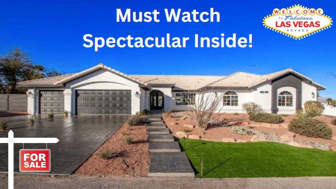 $995,000 Ranch Style Home For Sale Las Vegas. Spectacular Remodel, Open And Airy With Great Finishes