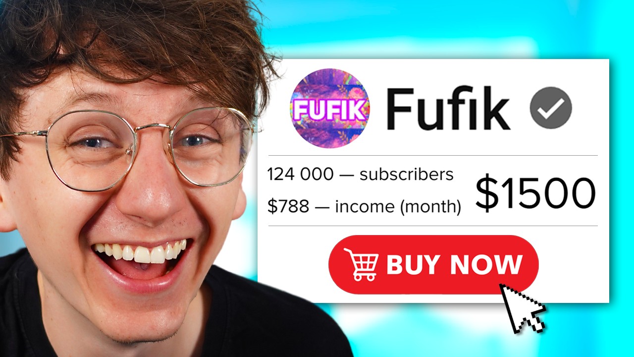 Я купил канал на YouTube за $1500 и заработал $__,___.