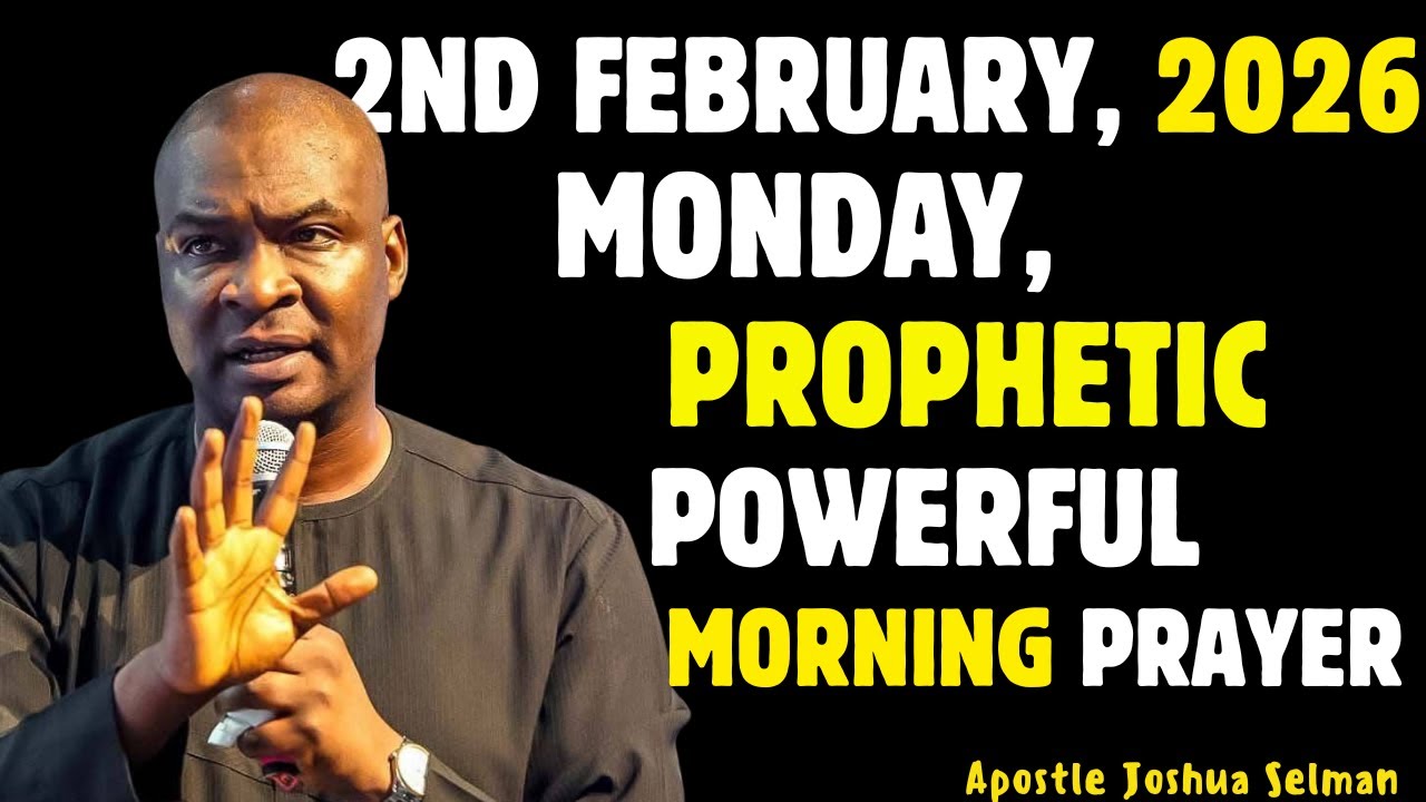 2ND FEBRUARY MONDAY 2026, MOST POWERFUL SPIRITUAL MORNING WARFARE PRAYER BY APOSTLE JOSHUA SELMAN