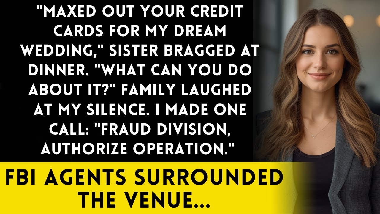 Sister Used My Credit Cards For Her Wedding - She Didn't Know I'm A Federal Banking Investigator