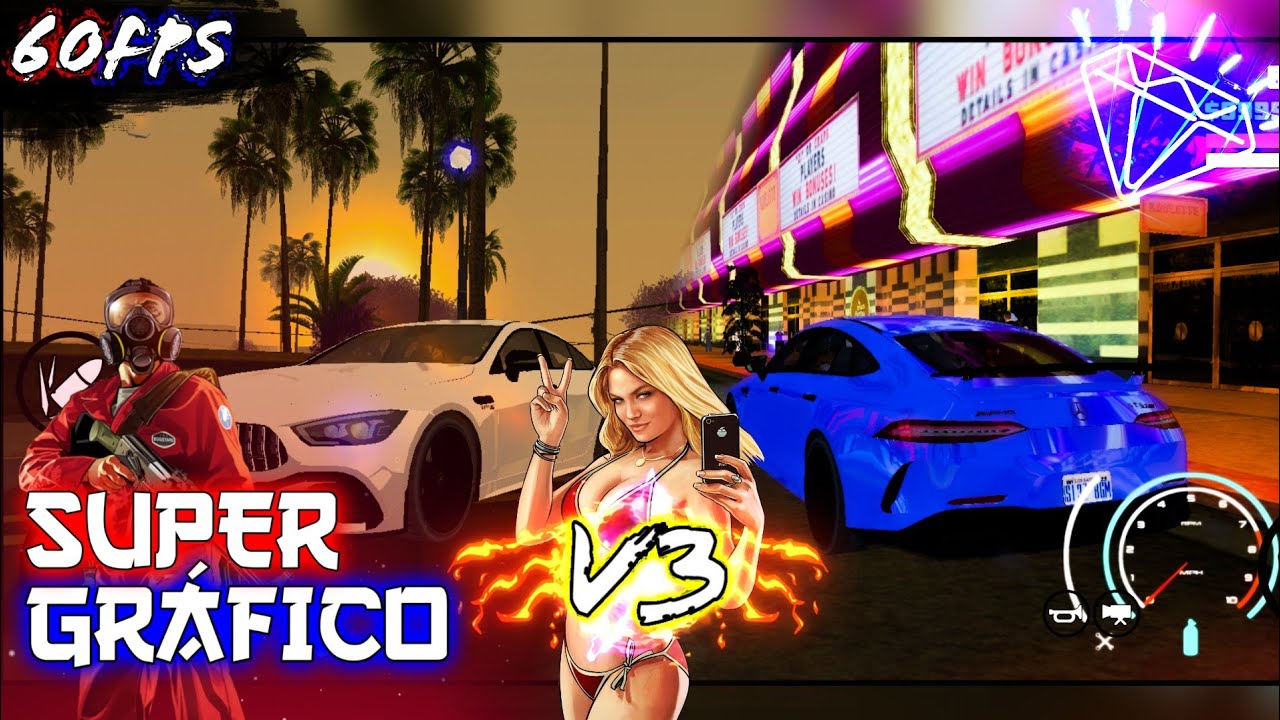 (GTA SA MODS #38)SUPER MOD GRÁFICO V3
