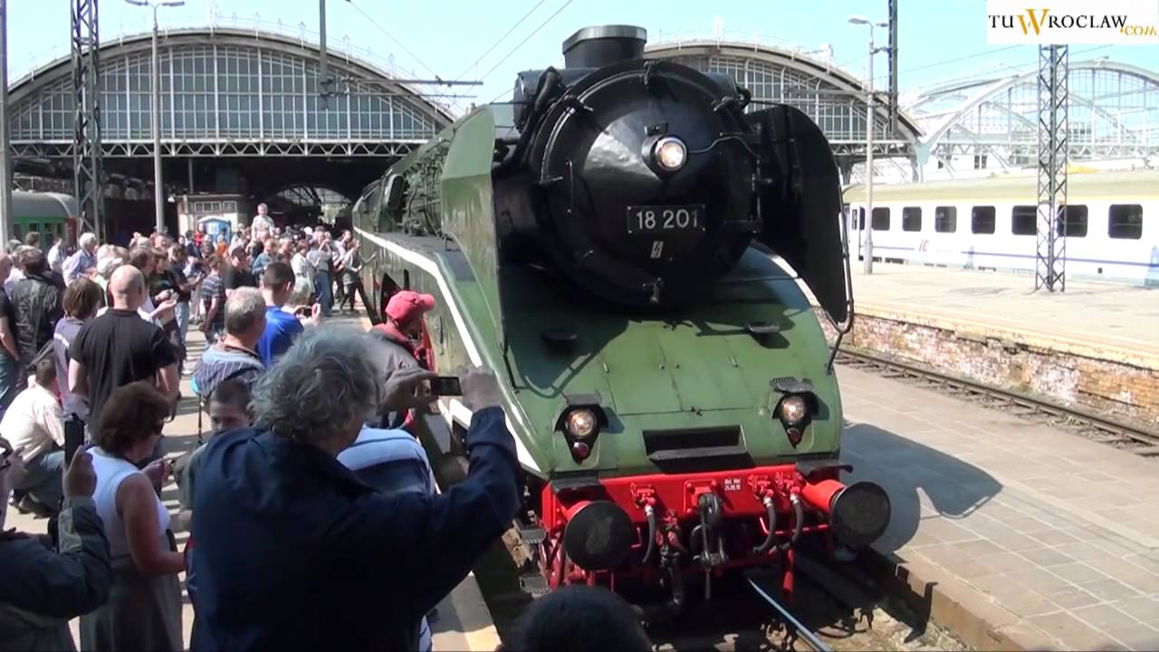 Najszybszy parowóz świata we Wrocławiu. DR 18 201