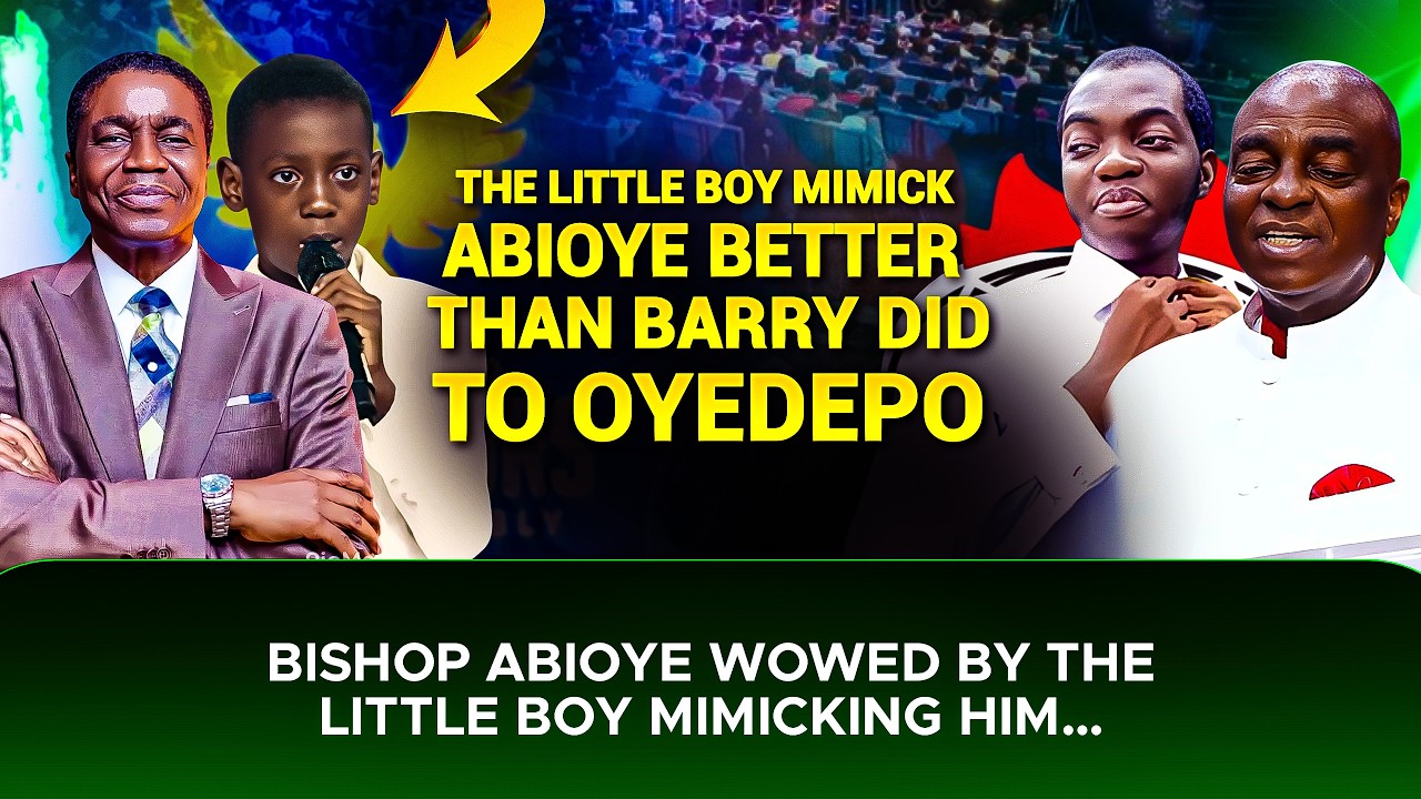 The Little Boy Mimick Abioye Better Than Son of The Prophet Did To Oyedepo #bishopdavidoyedepo