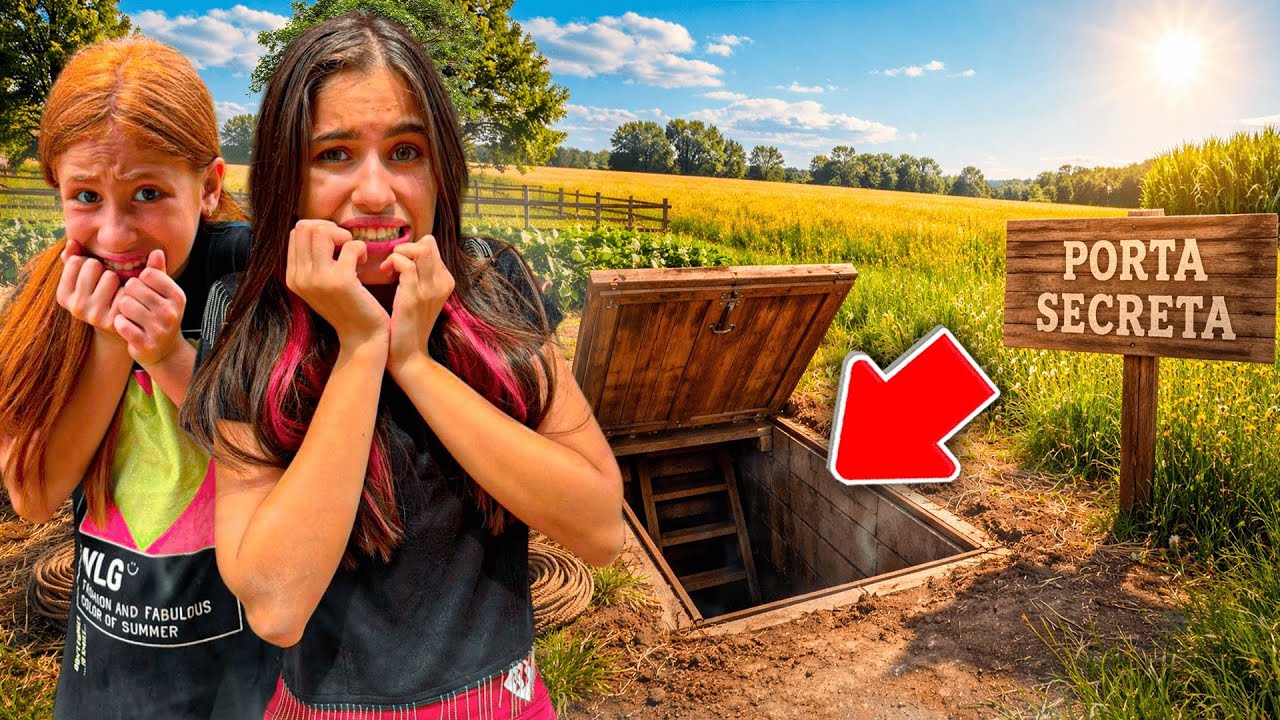 O QUE TEM NA PORTA SECRETA DA FAZENDA ? * ficamos assustadas ( Gabi e Susu ) 