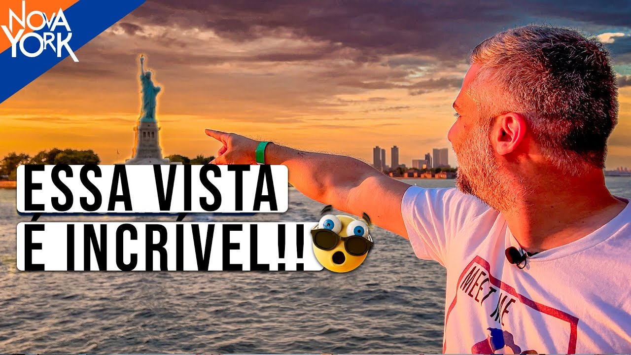 Passeio de barco no PÔR DO SOL em Nova York