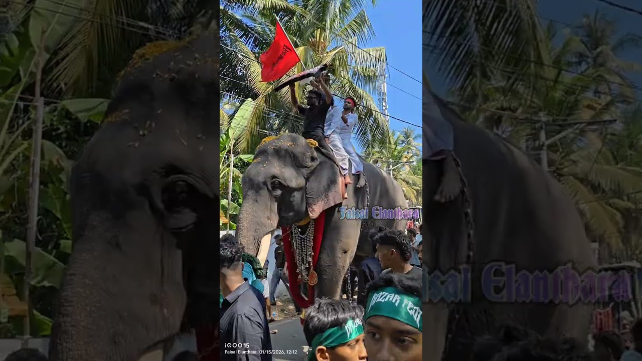 ചന്ദ്രത്തി ചന്ദനക്കുടം കൊടിയേറ്റ കാഴ്ച 2026 #pooram #uthsavam #nercha #thrissur 