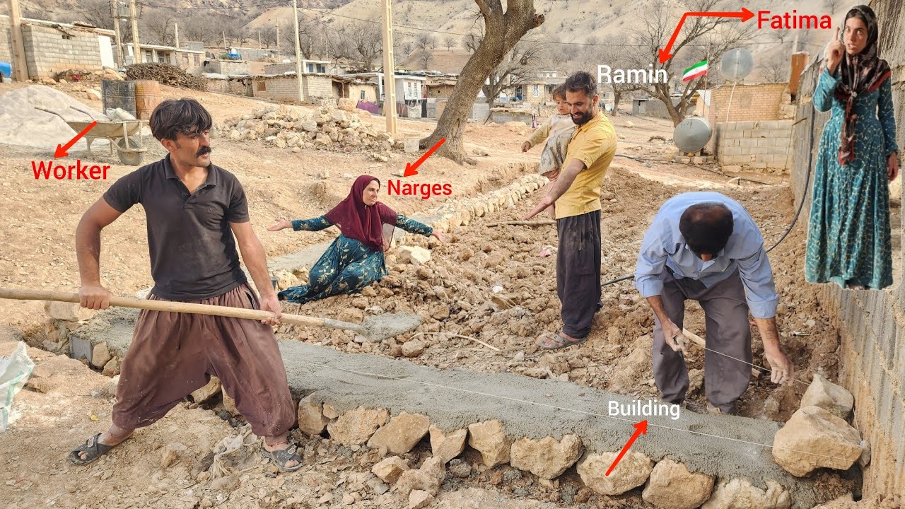 Ramin's new house; Saye Fatima and Manden Narges 😳🏠🔥.