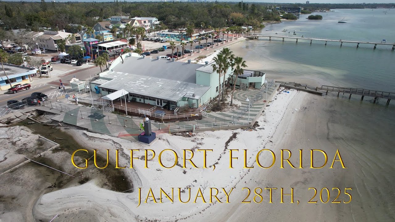 Gulfport, Florida from the air, January 28th, 2025