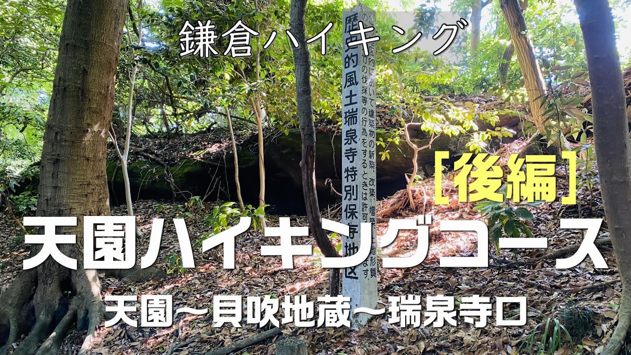 【鎌倉アルプス】天園ハイキングコース（天園分岐～瑞泉寺）｜初心者も安心のルートマップ付き