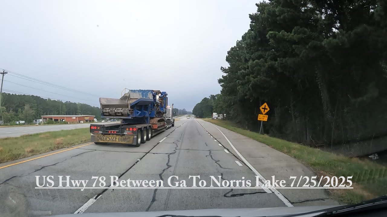 US Hwy 78 From Between Ga To Norris Lake July 25th 2025 #drivingtour #driving #tourism #automobile