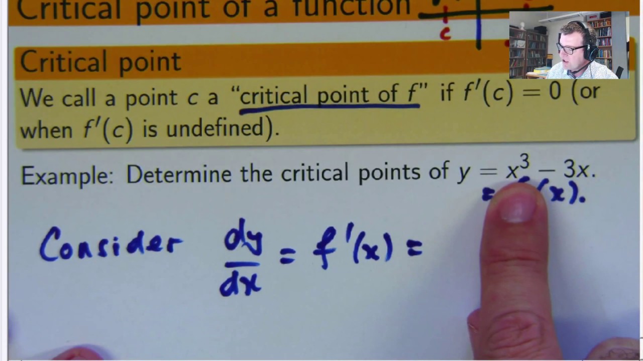 Beginners Guide to Critical Points in Calculus - Chris Tisdell Live Stream