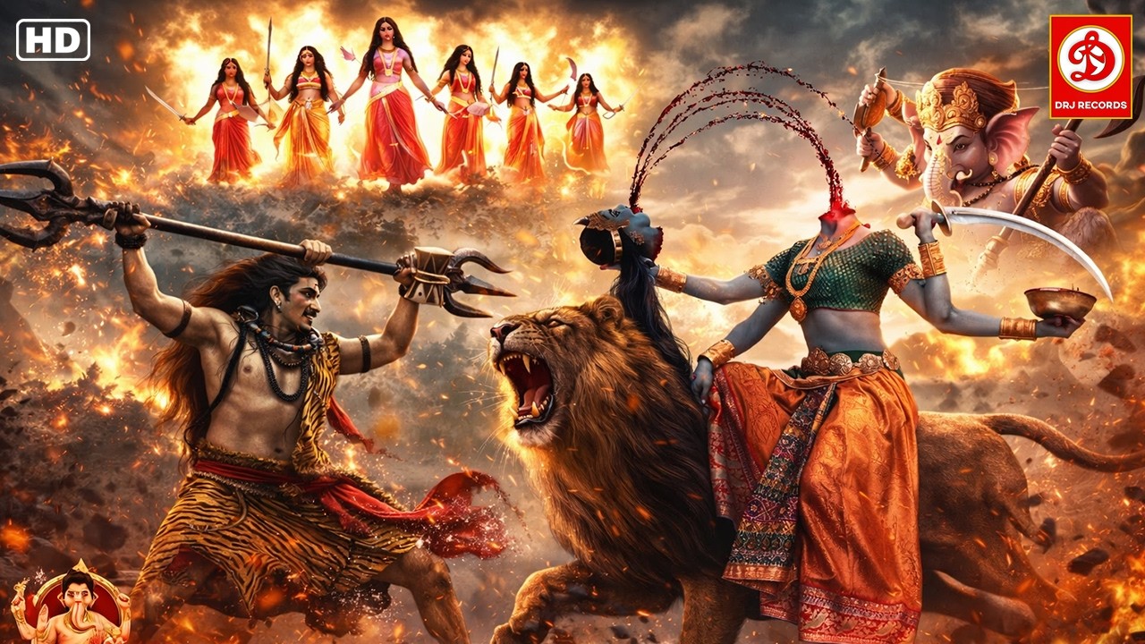 चौसठ योगिनी की भूख मिटाने के लिए देवी छिन्नमस्ता ने किया सिर धड़ से विलग || विघ्नहर्तागणेश