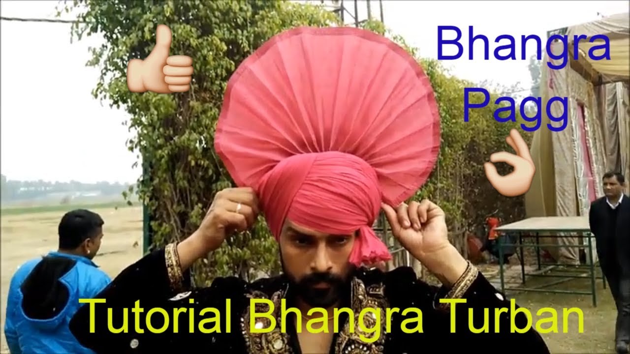 How To Tie Bhangra Turban | Ful Tutorial Front Turla Pagg Tying | Bhangra Online