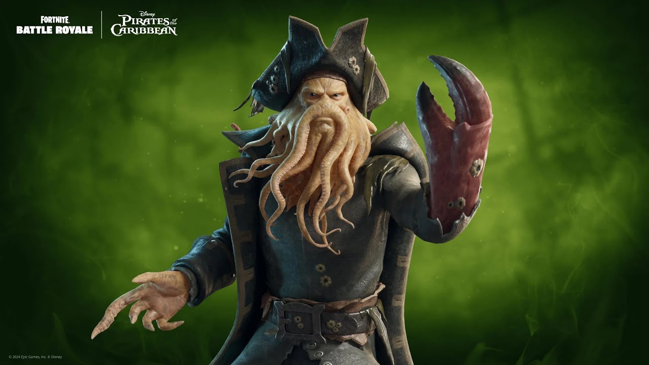 DAVY JONES HIGH KILL GAMEPLAY - PIRATES OF THE CARIBBEAN X FORTNITE