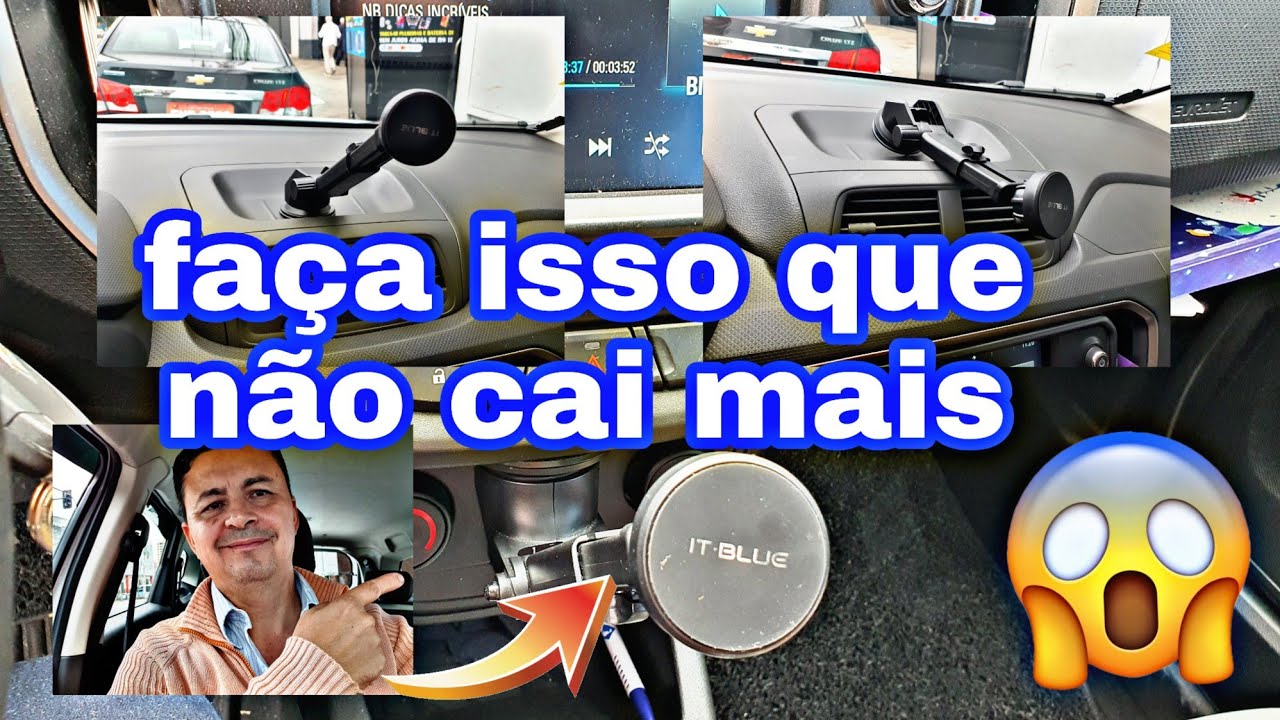 Como fixar suporte de celular ou gps para não cair