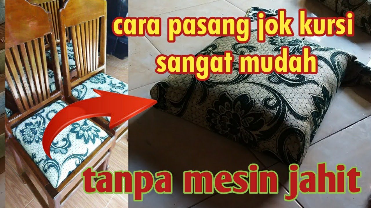 как установить сиденья обеденных стульев без шитья