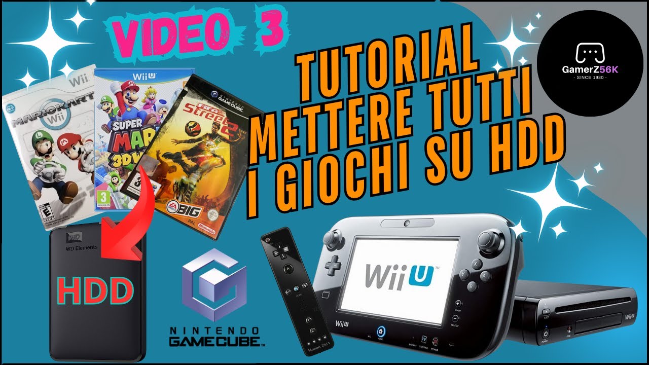Modifica WIIU 2025 Mettere tutti i giochi su HDD WIIU, WII E GAMECUBE | video 3 #wii #nintendo #wiiu