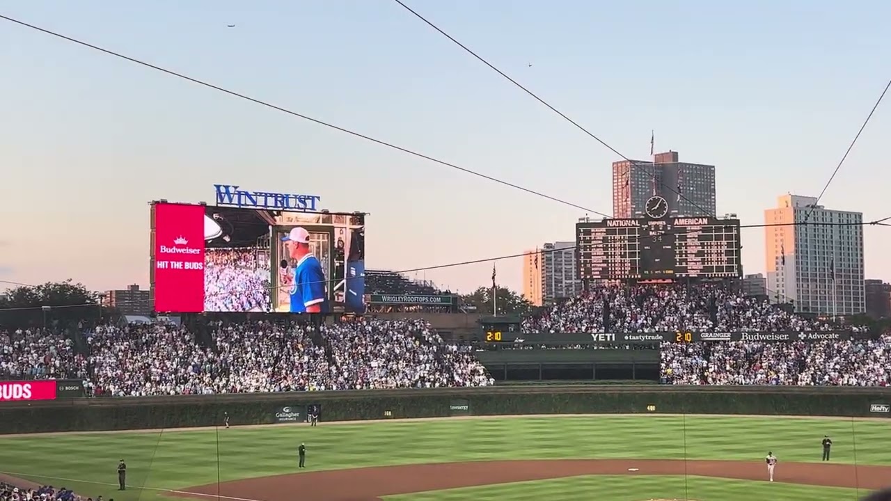 Kerry Wood sing the 7th inning stretch  7/19/25