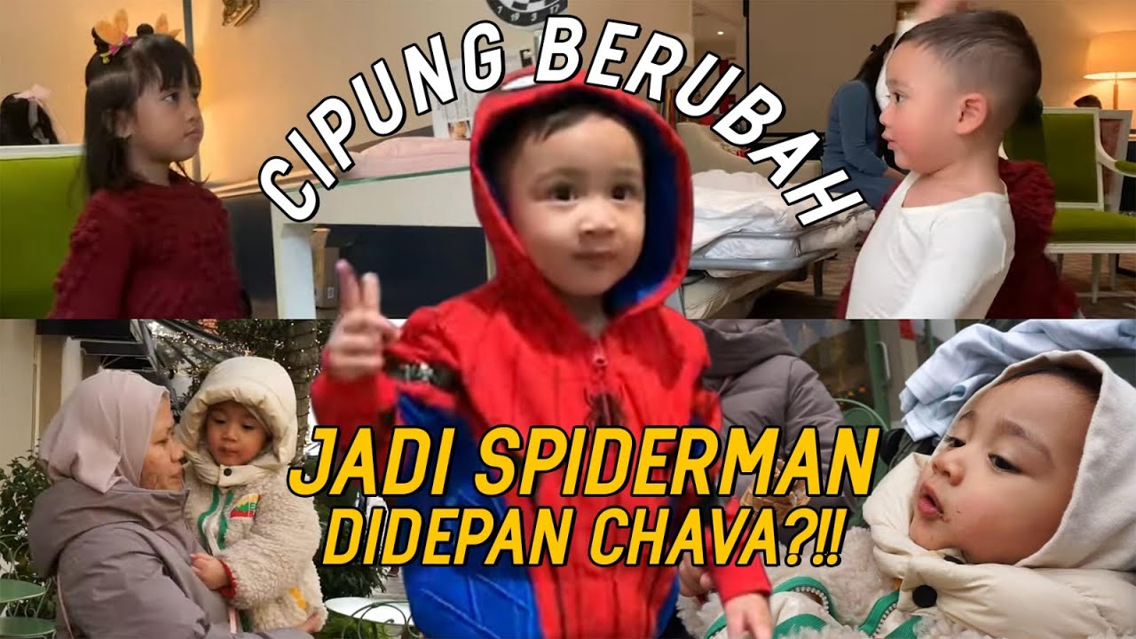 CIPUNG MENDADAK SALTING KETEMU XABIRU&CHAVA DI PARIS!! GEMES BGT! CHAVA DINYANYIIN CIPUNG!!