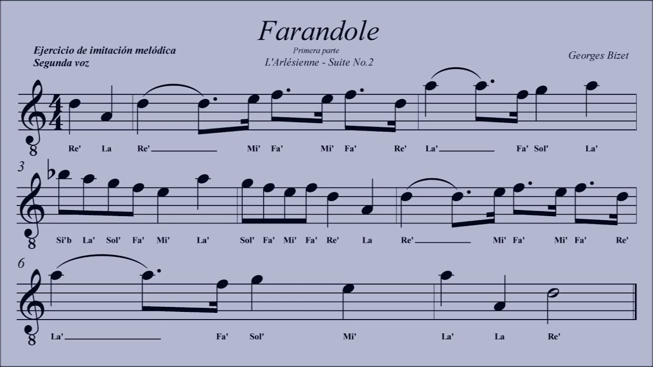 Farandole -Georges Bizet- Piano