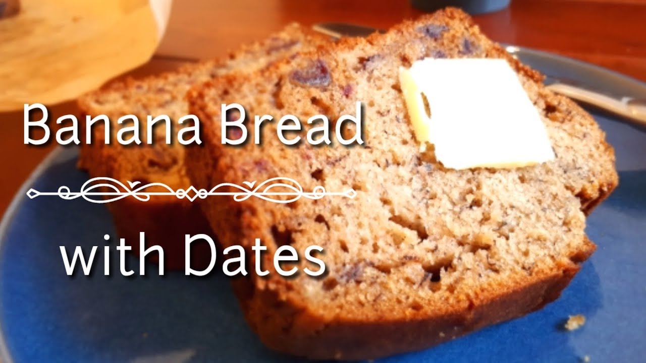 Healthy Banana Bread with Dates