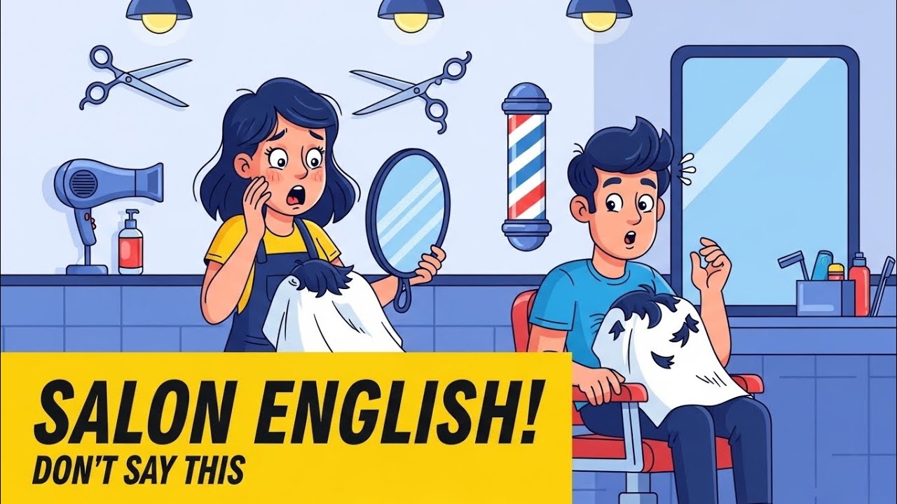 English at the Salon & Barbershop 💇‍♂️ Learn Real English for Haircuts (A2–B1 ESL)